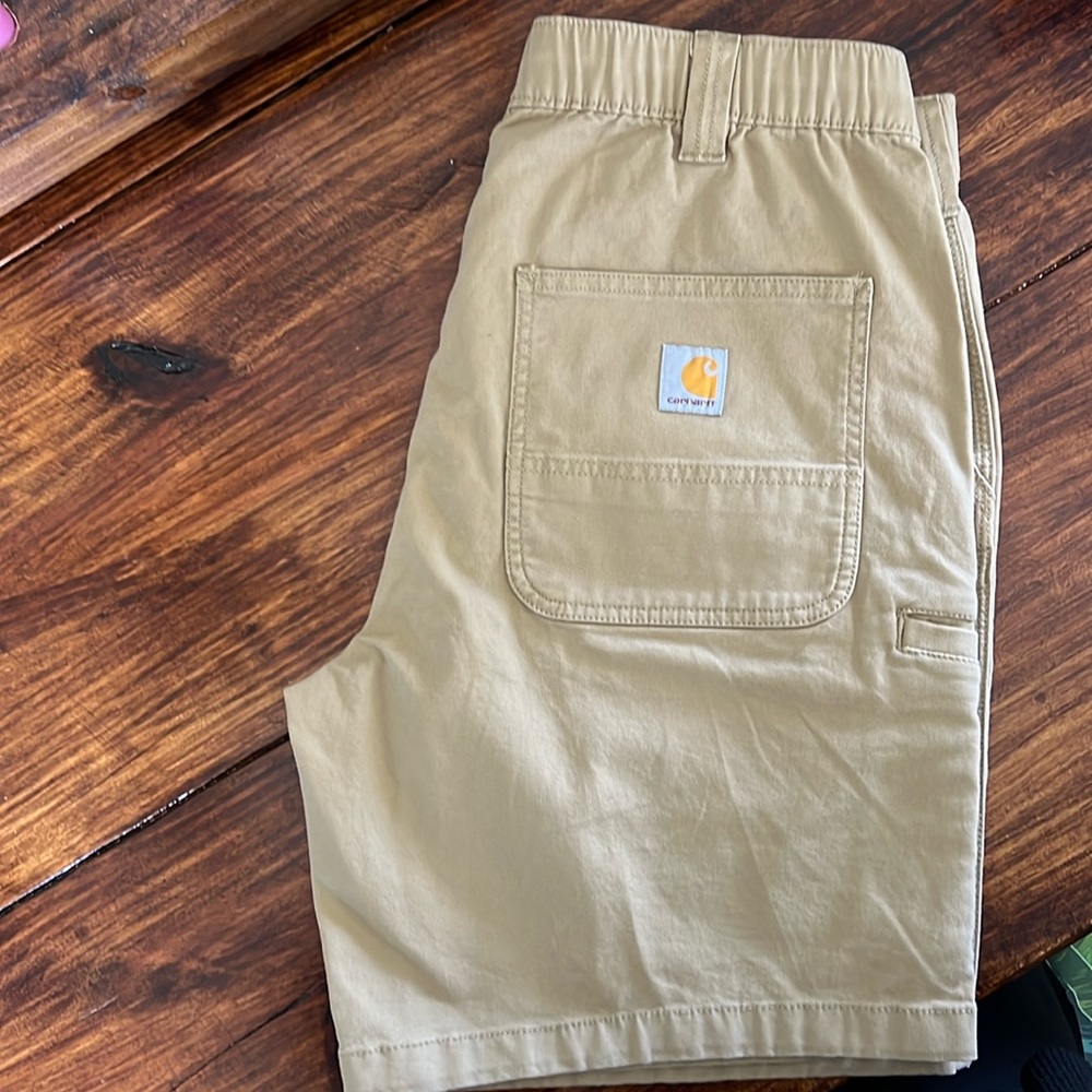 New carhartt khaki shorts - size 34